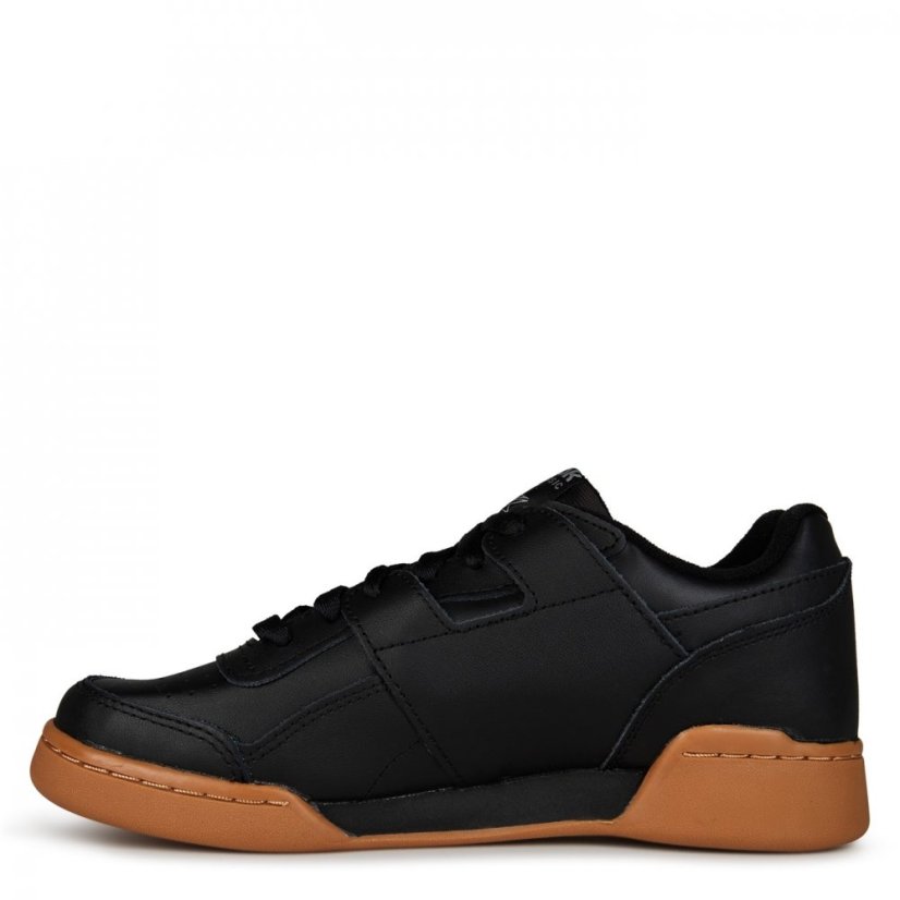 Reebok Workout Plus Trainers Low-Top Boys Blk/Crbn/Rd/Ryl