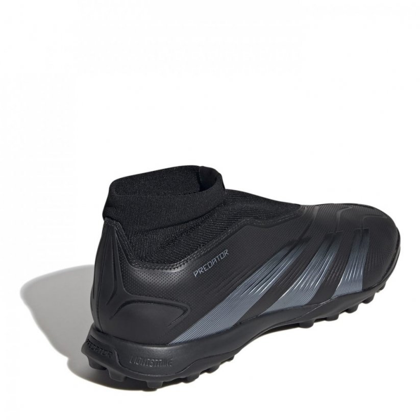 adidas Predator 24 League Laceless Turf Boots Black/Grey
