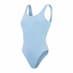Speedo Textured Deep U-Back Swimsuit Womens Curious Blue