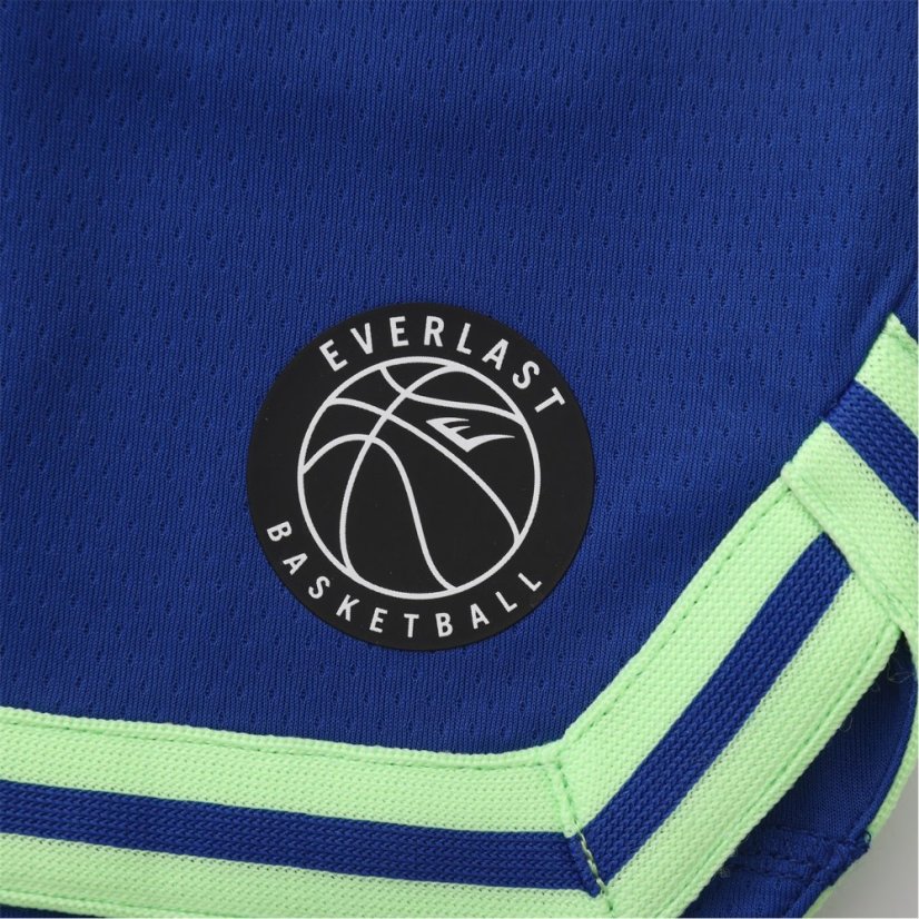Everlast Basketball Short Juniors Blue/Green