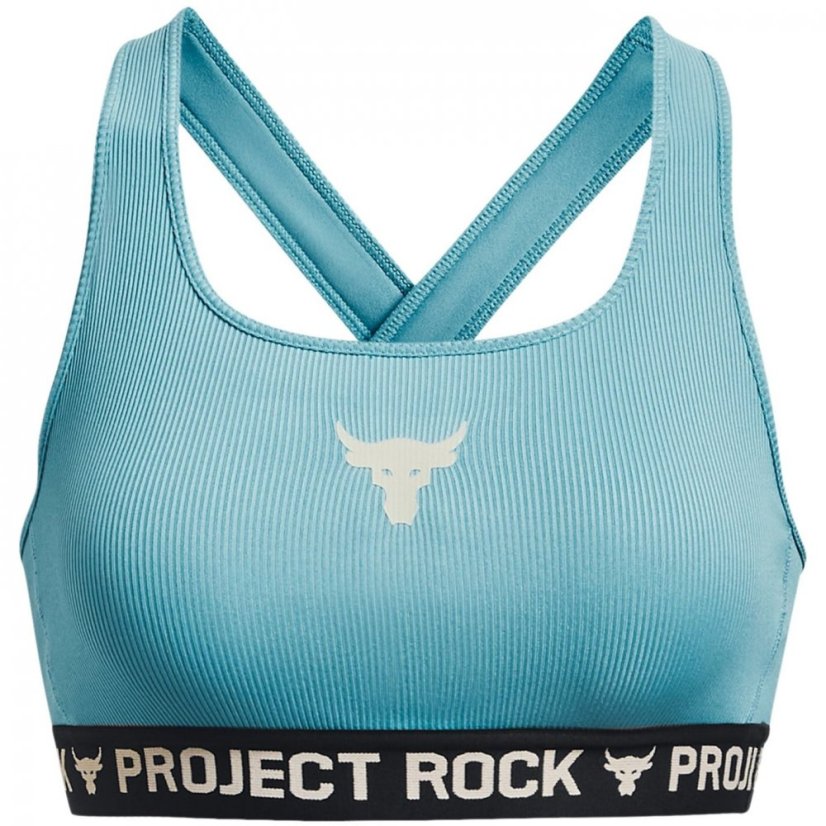 Under Armour Armour Pjt Rock Crsbck Bra Tg Medium Impact Sports Womens Glacier Blue