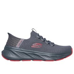 Skechers Edgeride Runners Mens Charcoal/Red