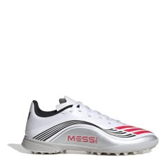 adidas F50 League Childrens Astro Turf Football Boots White/Red