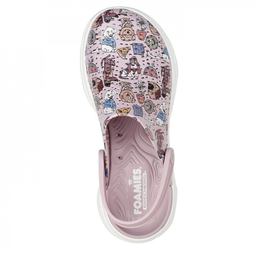 Skechers Clog W Life Of Dogs Print Clogs Girls Multi