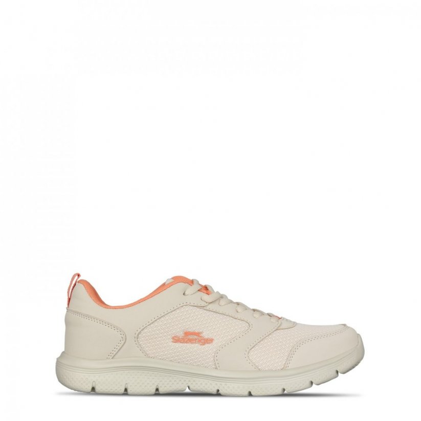 Slazenger Force Mesh Womens Trainers Off White/Pink