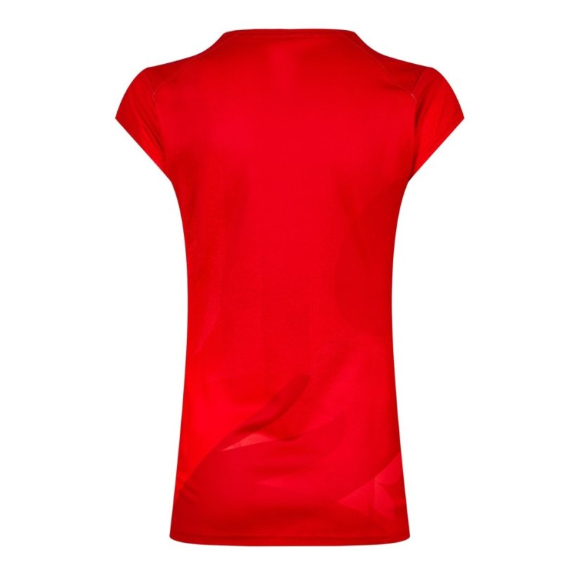 adidas Women's Short-Sleeve Performance Gym Top Red
