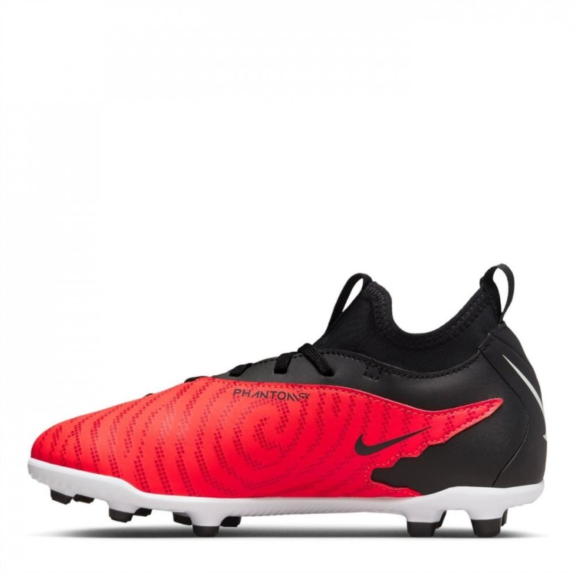 Nike Phantom Club GX Junior Firm Ground Football Boots Crimson/Black