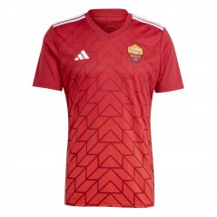 adidas Roma Pre Match Shirt 2023 2024 Adults Power Red