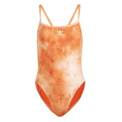 adidas Women's All Over Print One Piece Swimsuit Orange