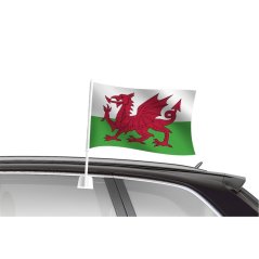 Team Car Flag Wales