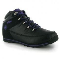 Lee Cooper Collared Ladies Boots Black/Purple