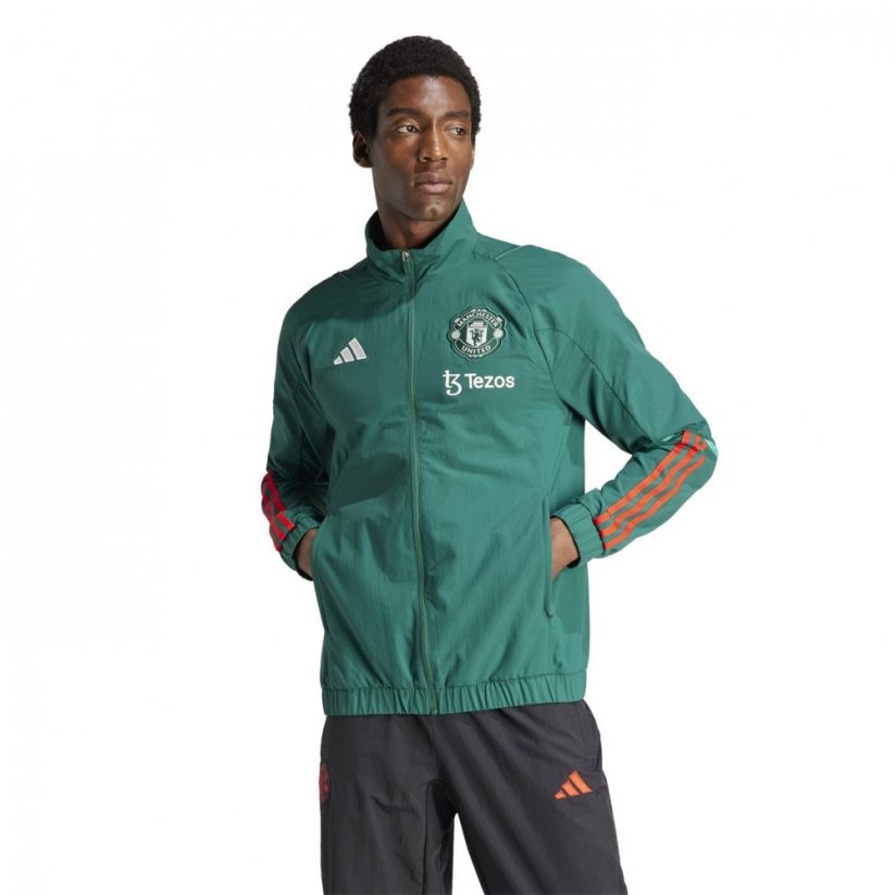 adidas Manchester United Tiro Presentation Track Top 2023 2024 Adults Green/Red