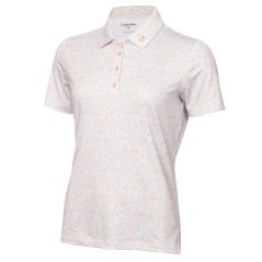 Calvin Klein Golf Women's Short-Sleeve Performance Polo Shirt Coral