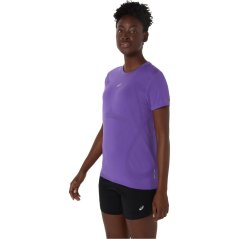Asics Women's Road Seamless Short Sleeve Performance Running Top Edo Purple