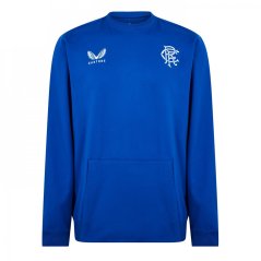 Castore Rangers LS T-Shirt Mens Blue