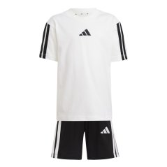 adidas Essentials T-Shirt Set Infants Black/White 3S