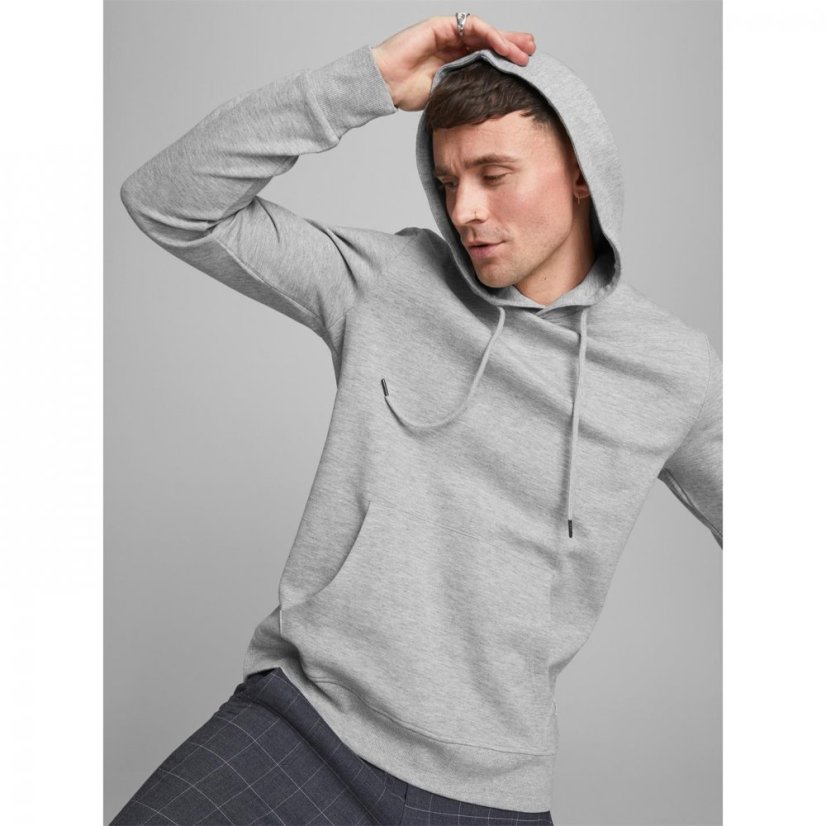 Jack and Jones Basic Hoodie Light Grey