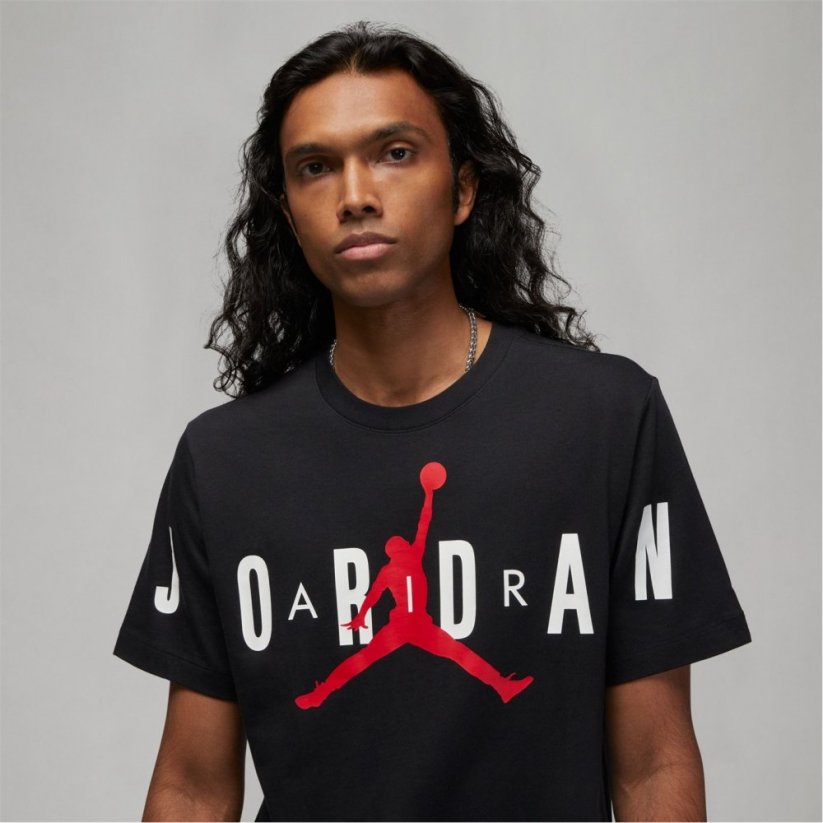 Air Jordan Air Men's Stretch T-Shirt Black/White