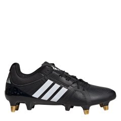 adidas RS15 Avaglide Womens Soft Ground Rugby Boots Black/White