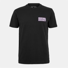 Original Penguin Men's Reverse Graphic Regular Fit T-Shirt True Black