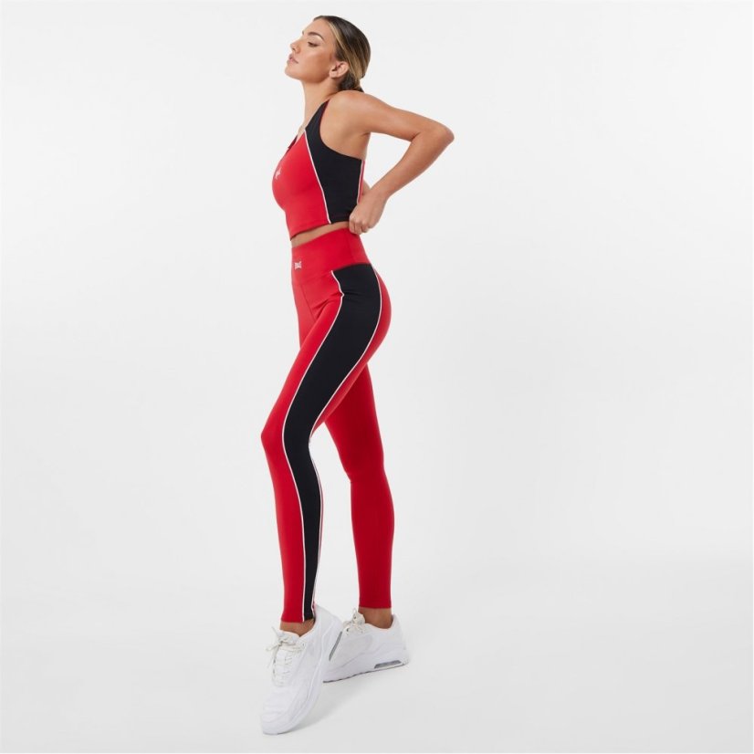 Everlast High Waist Panel Leggings Red