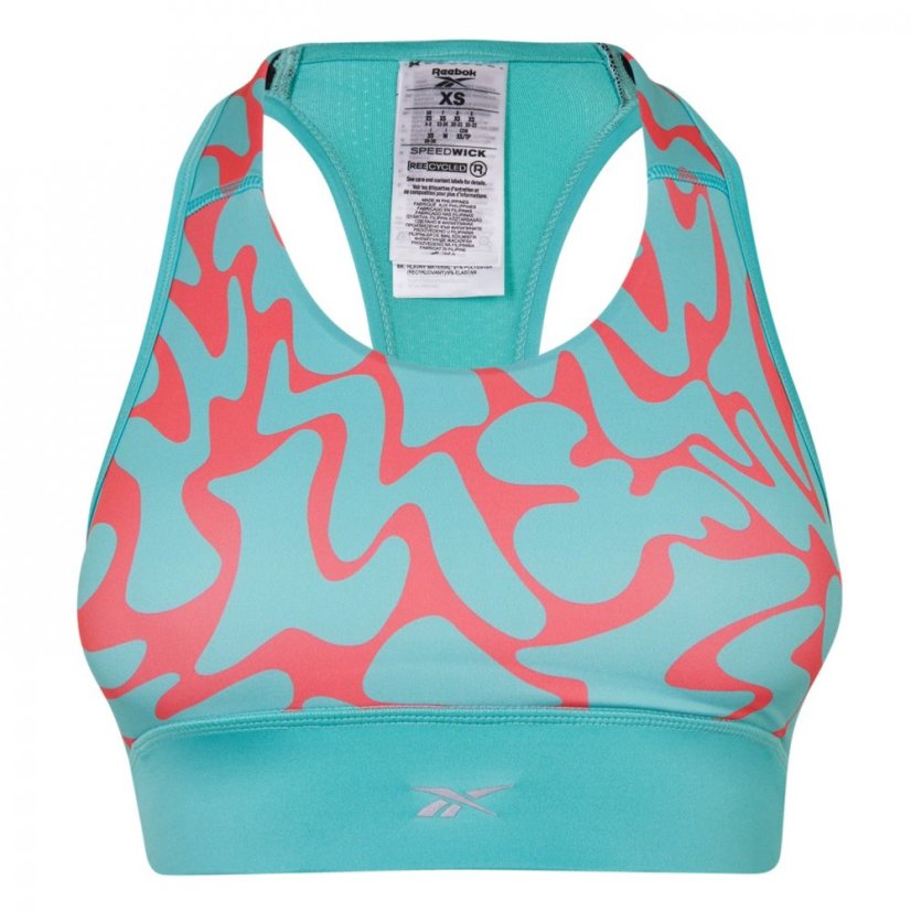 Reebok Women's Running Printed High Impact Sports Bra Seclte
