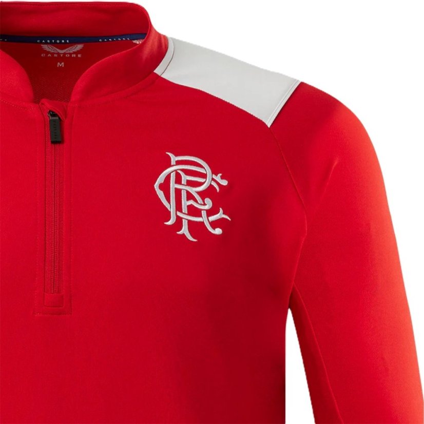Castore Rangers FC 1/4 Zip Top Juniors Red