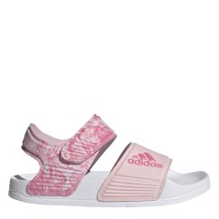 adidas Adilette Sandal K Sliders Unisex Kids Clear Pink/Wht