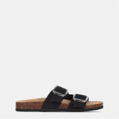 Miso Women's Birki Flat Sandals Black