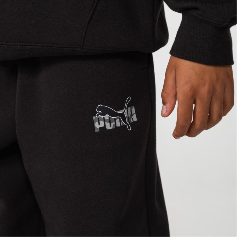 Puma No1 Logo Sweatpants Junior Boys Black