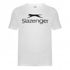 Slazenger Large Logo Tee Mens White