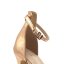 Glamorous Three Strap Sandals Ladies Rose Gold