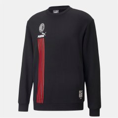 Puma Ac Millan Fc Ftblculture Crew Sweatshirt Black Red