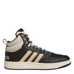 adidas Hoops 3.0 Mid Wtr Basketball Trainers Mens Core Black