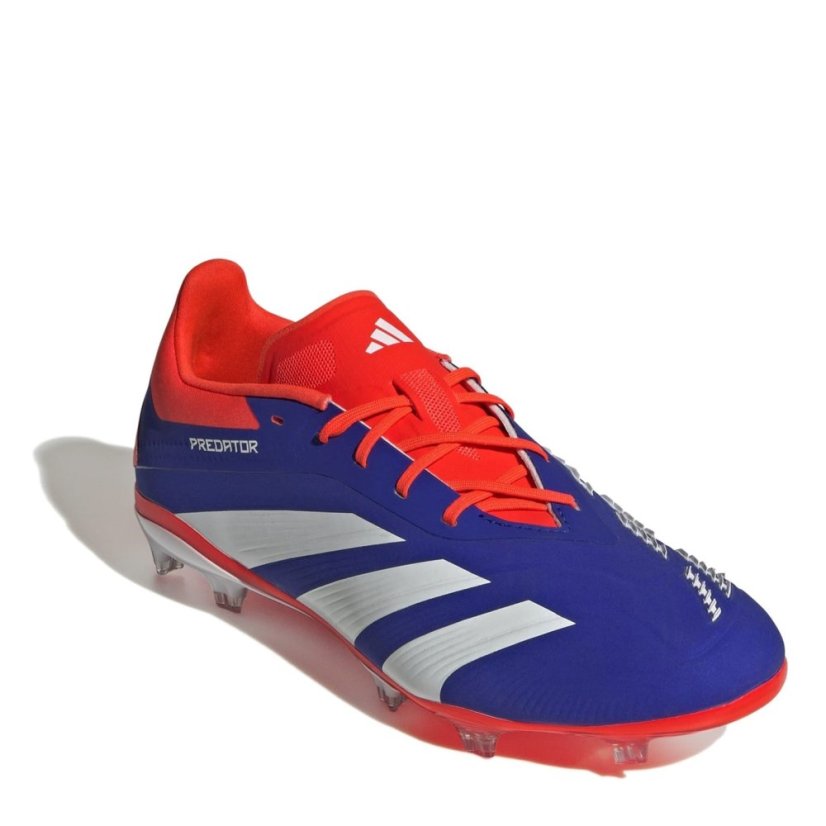 adidas Predator 24 Elite Children Firm Ground Football Boots Blue/Wht/Red