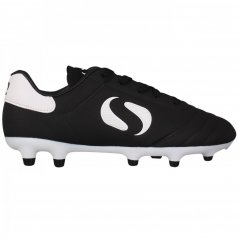Sondico Strike FG Childrens Football Boots Black/White