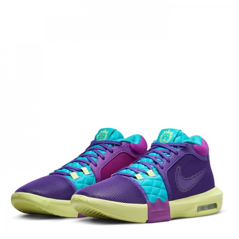 Nike LeBron Witness VIII Basketball Shoes Purple/Cactus
