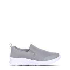 Slazenger Zeal Slip On Shoe Mens Grey/White