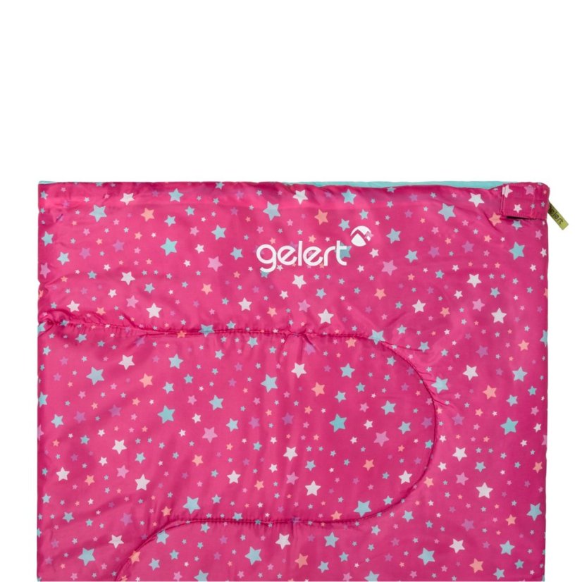 Gelert Printed Sleeping Bag Junior Pink Stars