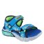 Skechers Mega-Splash 4k Flat Sandals Boys Blue/Lime