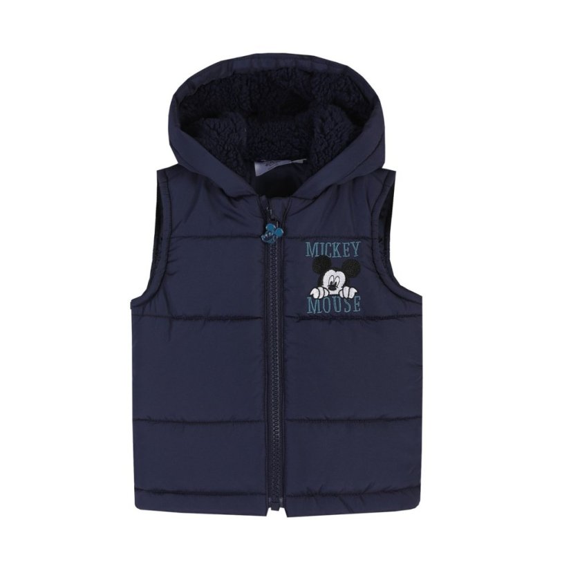 Character Unisex Kids Disney Hooded Long Sleeve Gilet Set Mickey Mouse