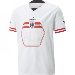 Puma Austria Away Shirt 2022 Juniors Puma White/Blk