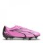 Puma Ultra Play.4 Soft Ground Football Boots Pink/White/Blk