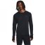Under Armour Qualifier Cold Long Sleeve Mens Black/Reflect