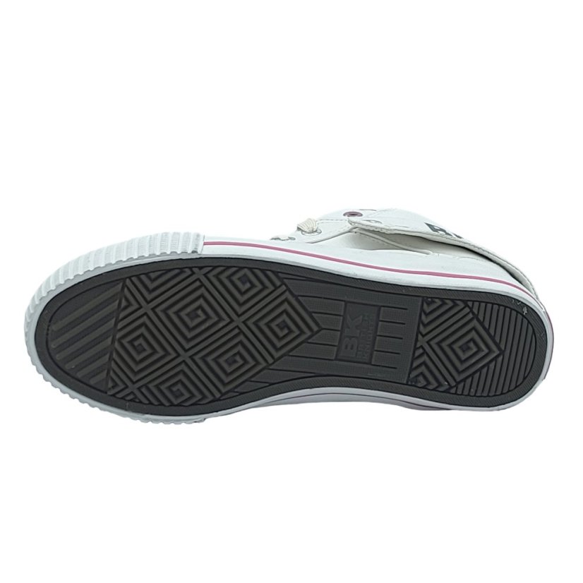 British Knights Roco Fold Over Junior Trainers White/Pink