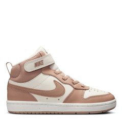 Nike Court Borough Mid 2 Little Kids' Shoes Pale Ivory