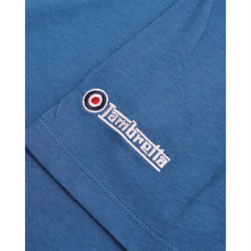 Lambretta Print Tee Dark Blue