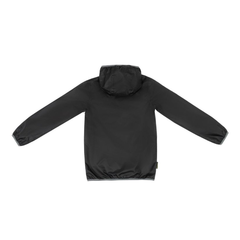Gelert Kids Dursley Stormlite 5000mm Hooded Long Sleeve Waterproof Jacket Black