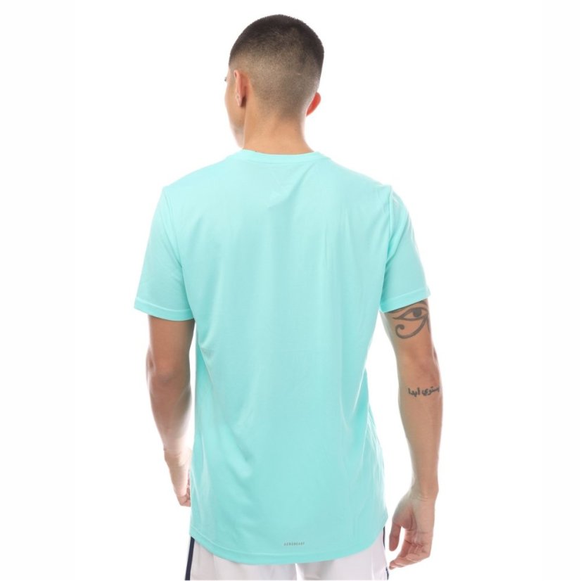 adidas Men's Ber23 Legends Short-Sleeve Performance Gym Top aqua
