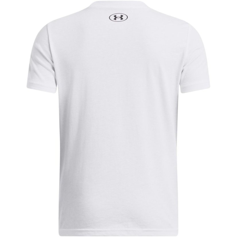 Under Armour UA Sportstyle Boys Short Sleeve White